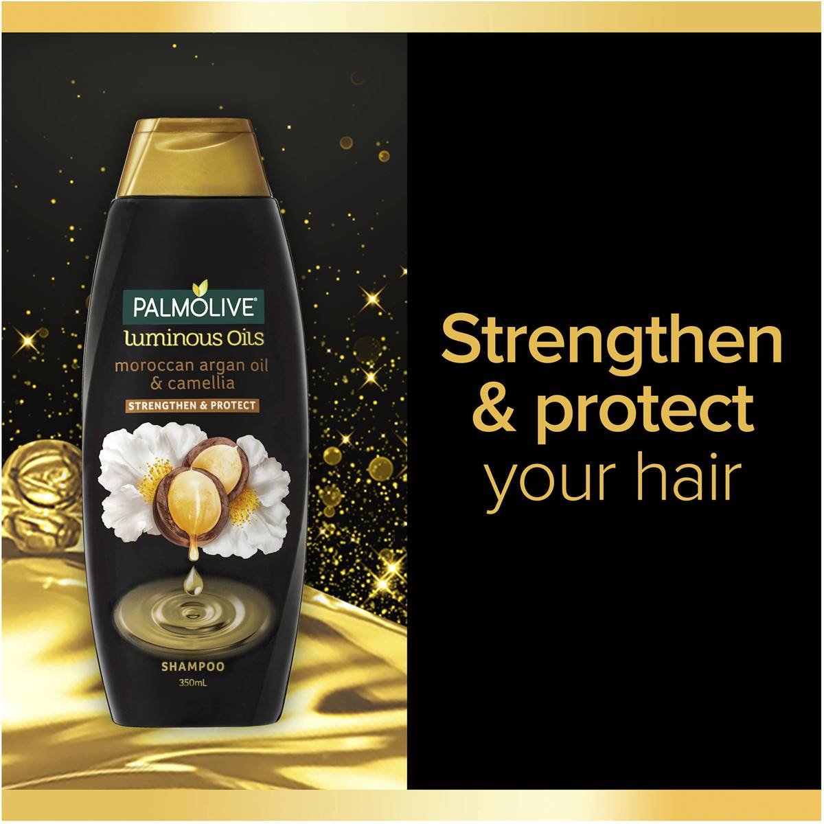 Palmolive Luminous Oils Moroccan Argan Oil & Camellia Protect - Shampoo & Conditioner (Set) 350ml - Image 6