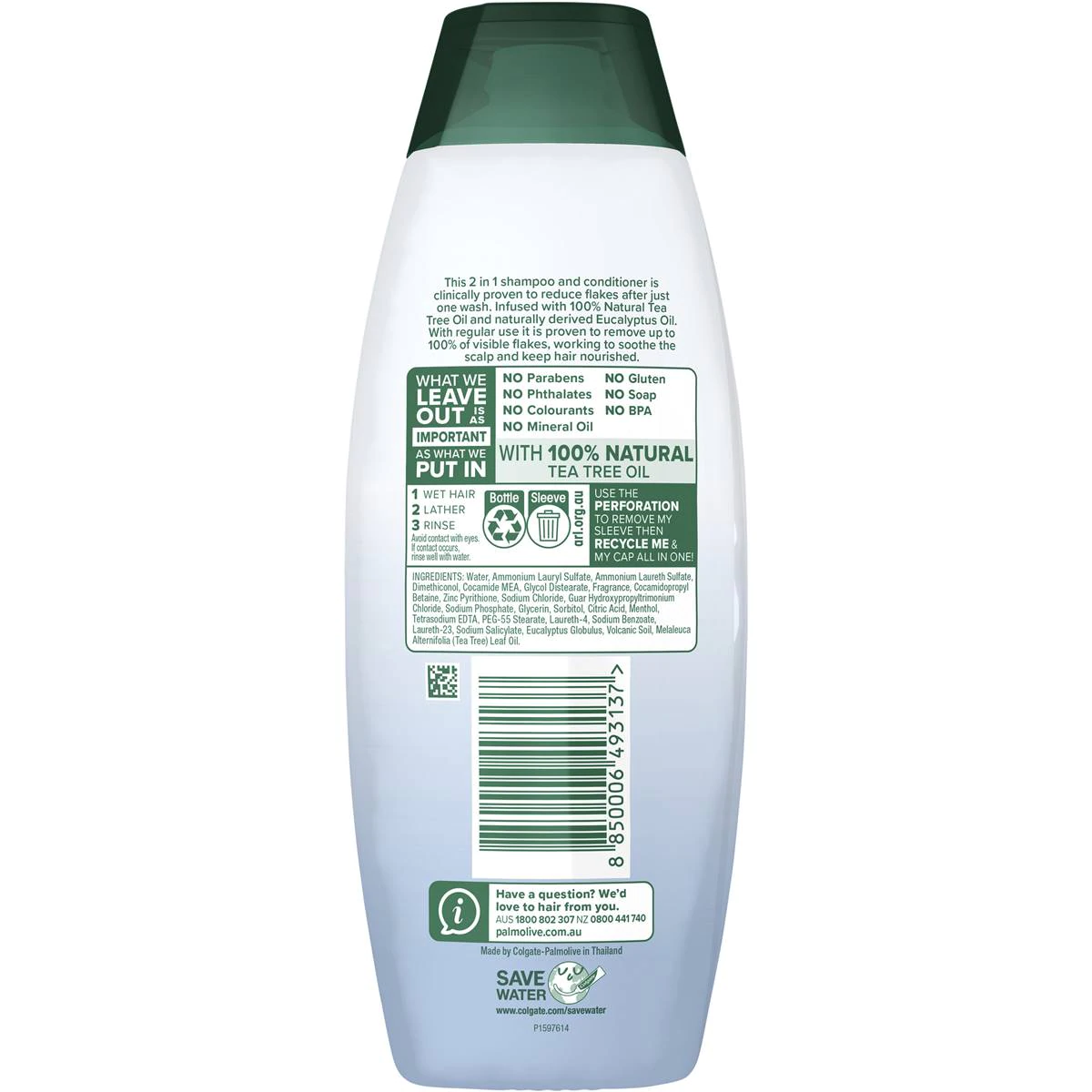 Palmolive Naturals Anti-dandruff 2in1 Shampoo & Hair Conditioner 350ml - Image 2