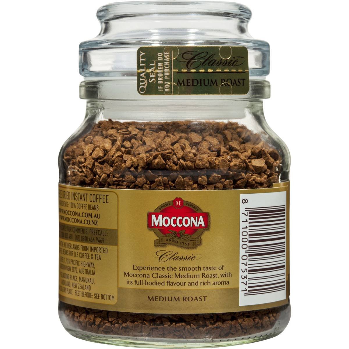 Moccona Freeze Dried Instant Coffee Classic Medium Roast 50g - Image 4