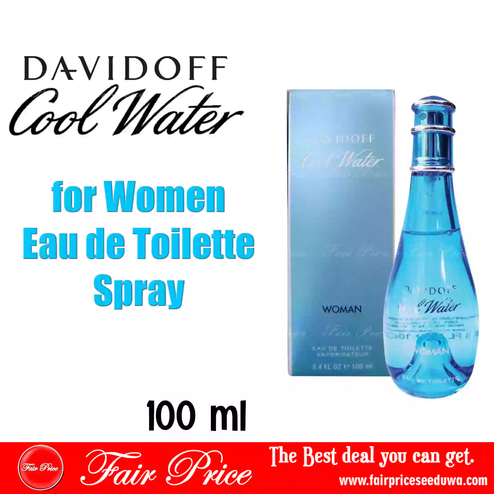 Davidoff Cool Water for Women Eau de Toilette 100ml Spray