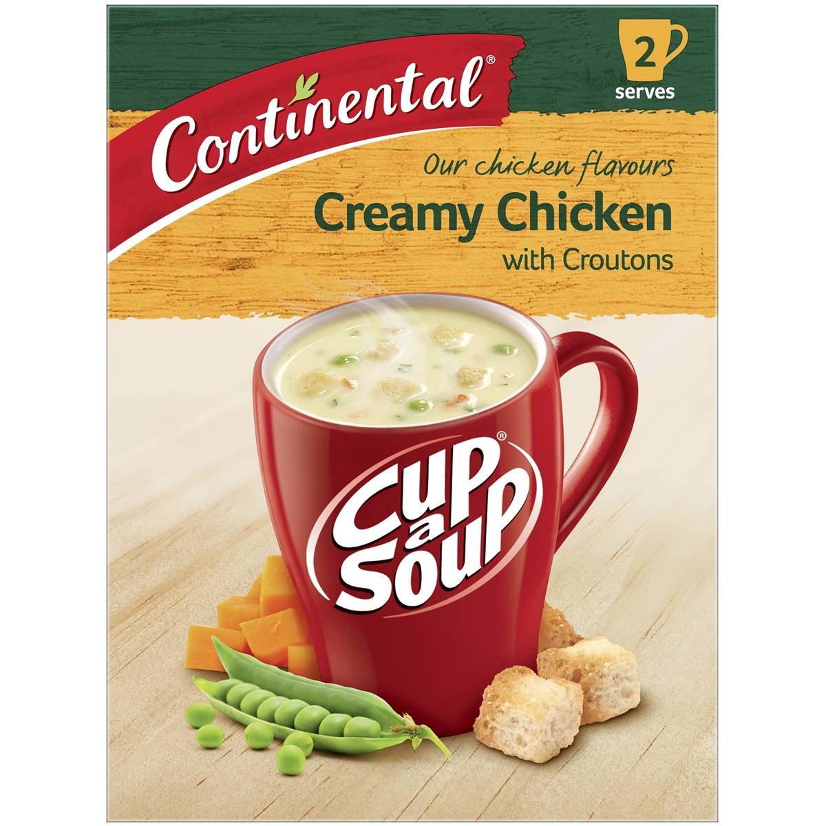 Continental Cup A Soup Creamy Chicken With Croutons 2 pack - Image 2