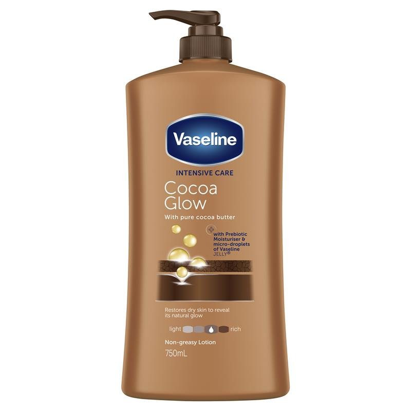 Vaseline Intensive Care Body Lotion Cocoa Glow 750ml - Image 3