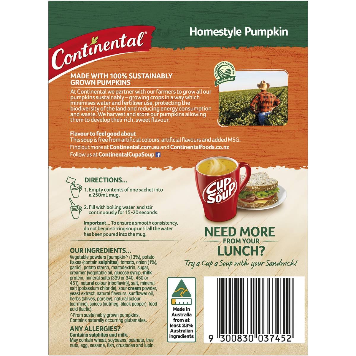 Continental Cup A Soup Homestyle Pumpkin 61g - Image 3