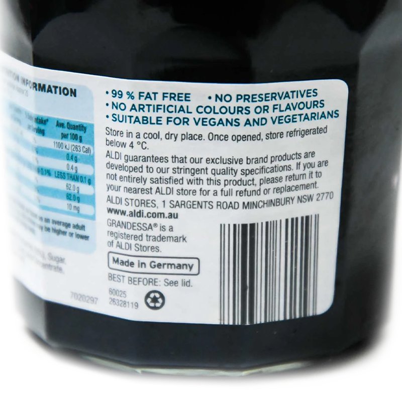 Grandessa Signature Premium Blueberry Jam 370g - Image 4