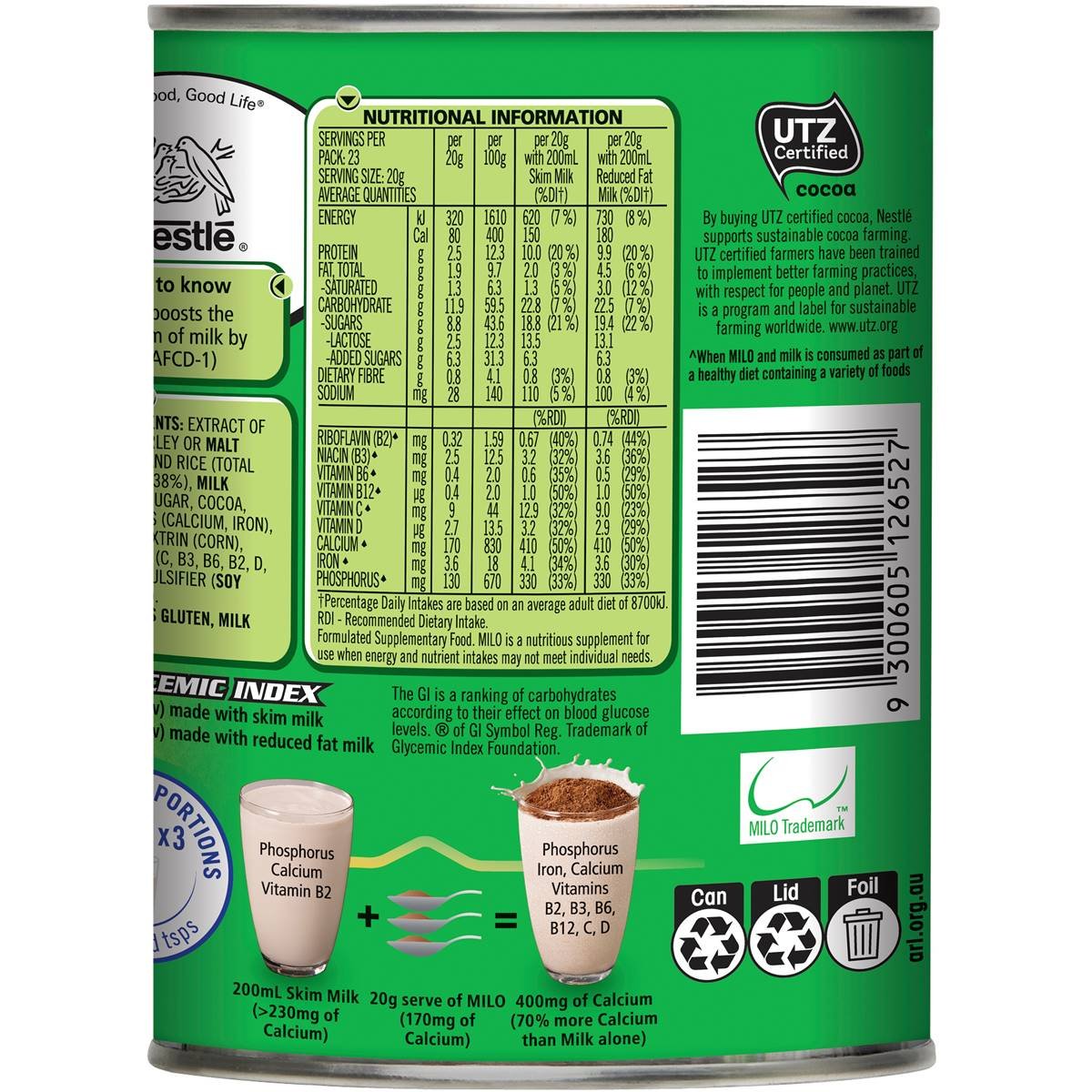 Nestle Milo Malted Drinking Chocolate 460g - Image 5