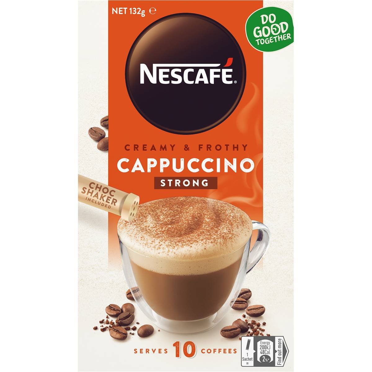 Nescafe Coffee Sachets Strong Cappuccino 10 Pack - Image 4