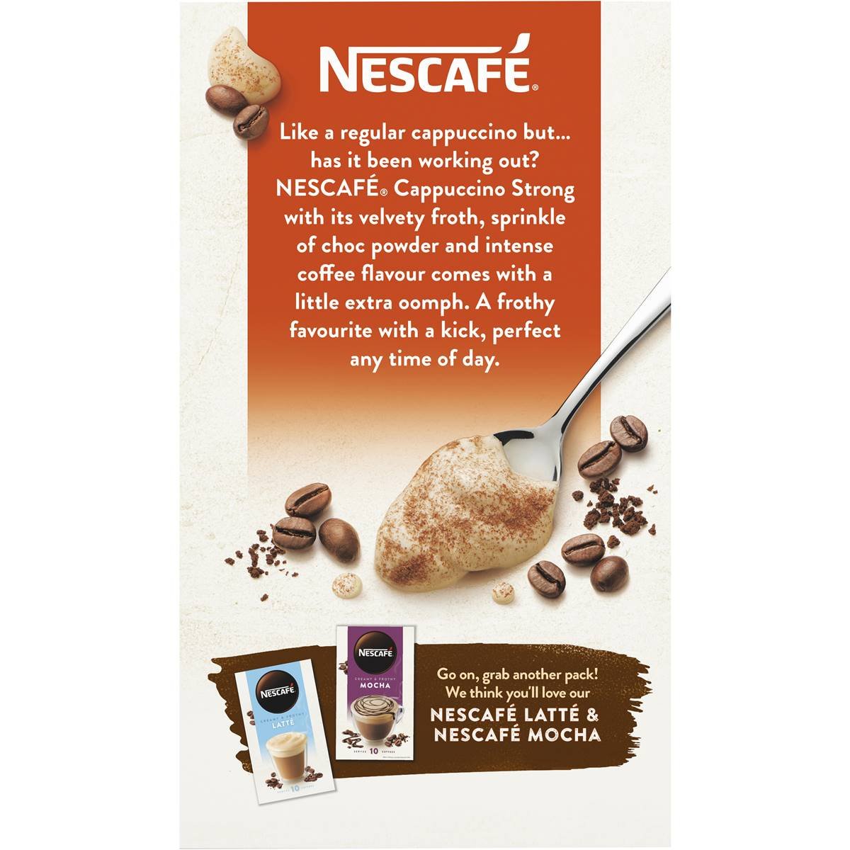 Nescafe Coffee Sachets Strong Cappuccino 10 Pack - Image 6