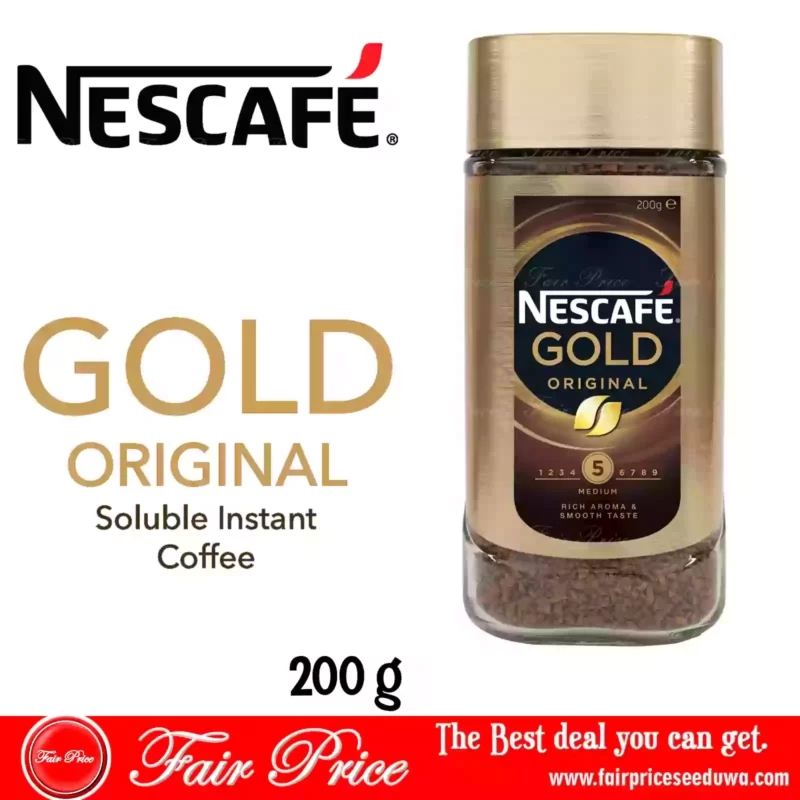Nescafe Gold Orginal Soluble Instant Coffee 200g