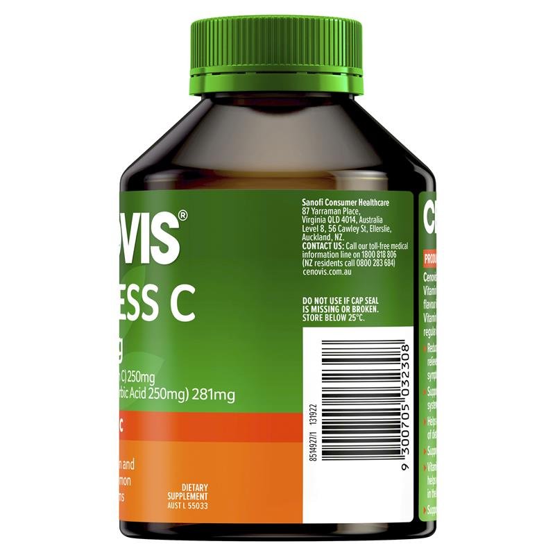 Cenovis Sugarless C 500mg - Chewable Vitamin C - 300 Tablets Value Pack - Image 9