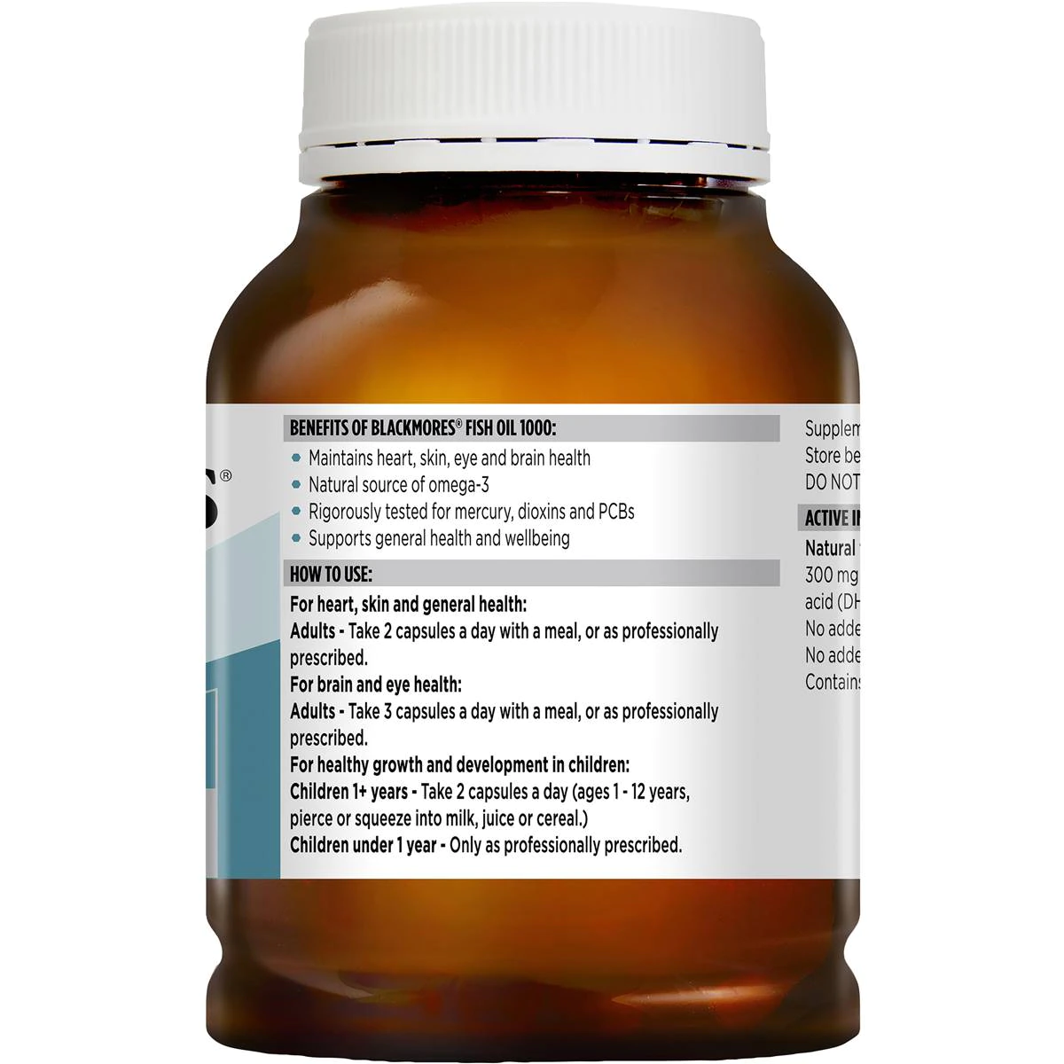 Blackmores Fish Oil 1000mg Capsules 400 Pack - Image 5