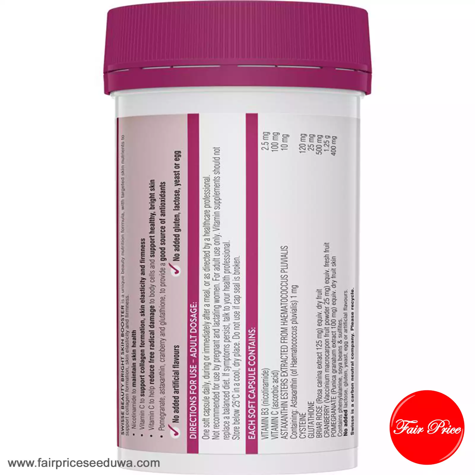 Swisse Beauty Bright Skin 120 Capsules - Image 3