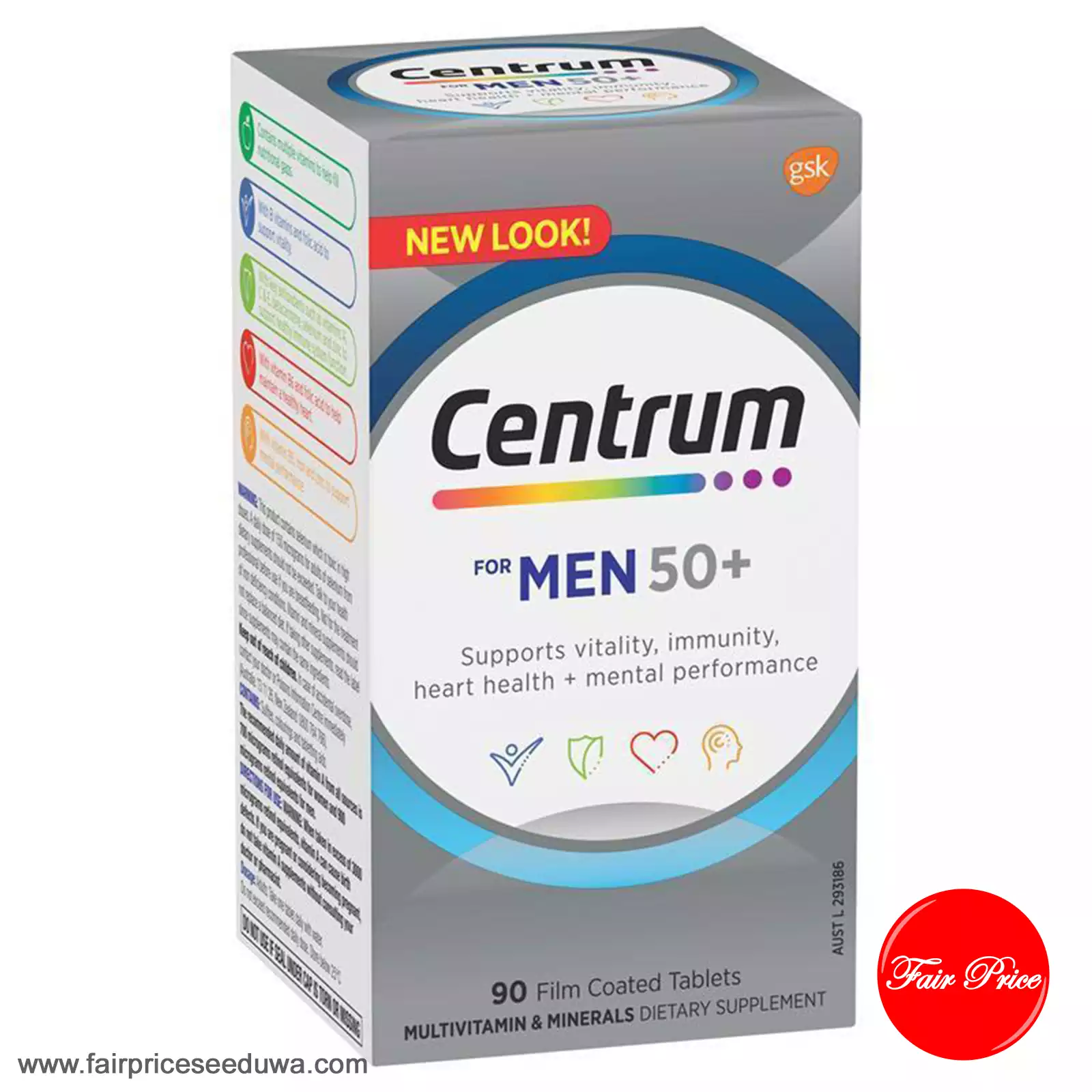 Centrum For Men 50+ 90 Tablets - Image 3