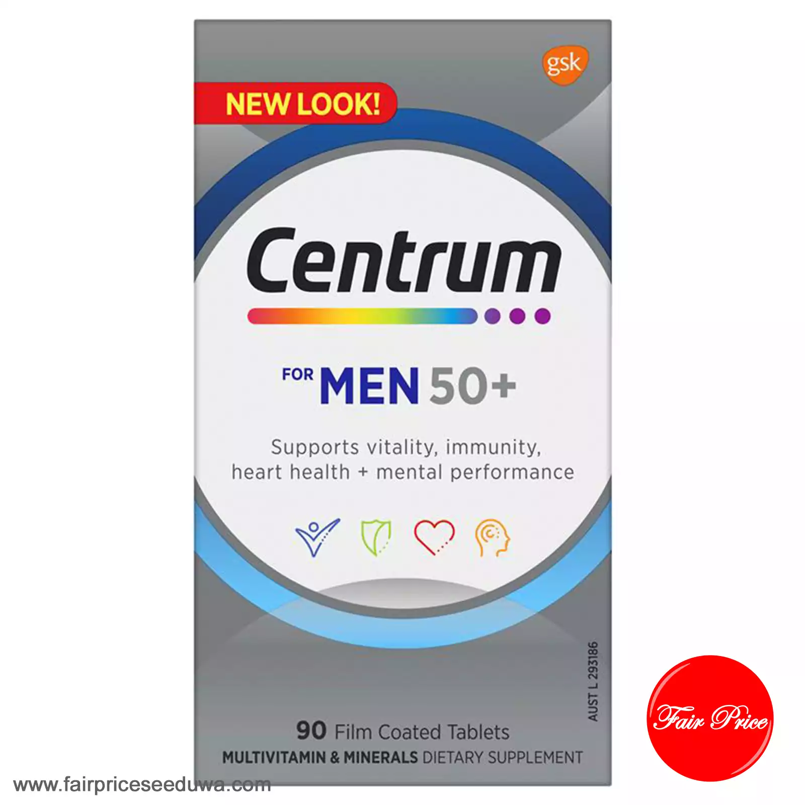 Centrum For Men 50+ 90 Tablets - Image 4