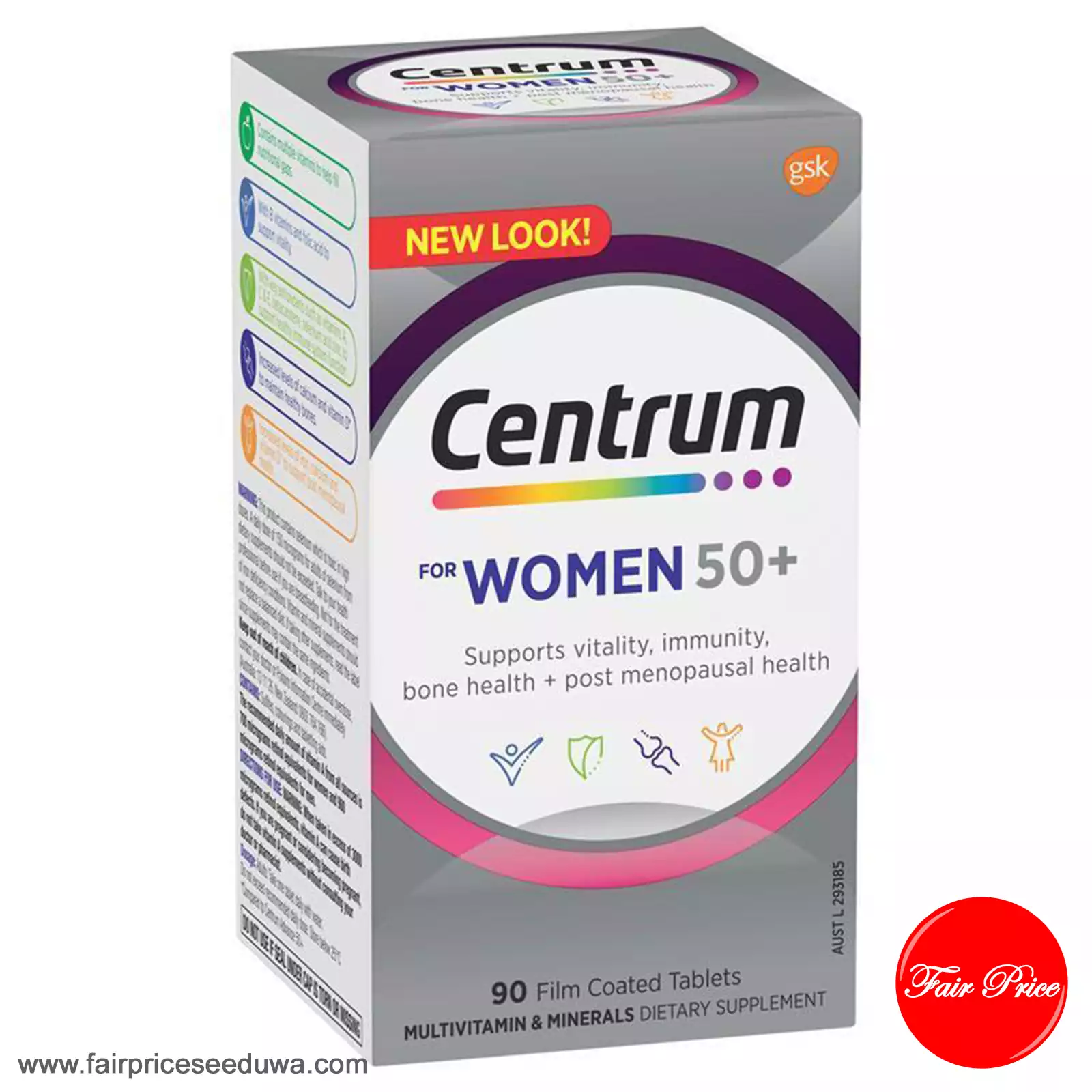 Centrum For Women 50+ 90 Tablets - Image 2