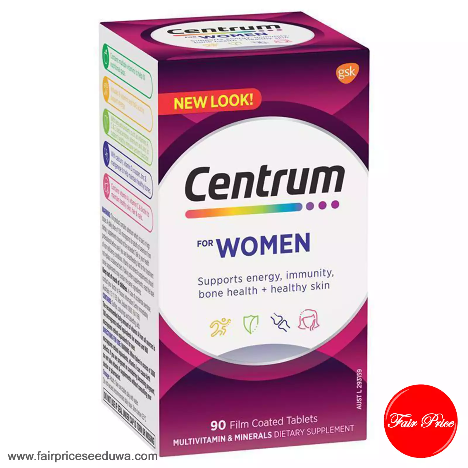 Centrum For Women 90 Tablets Exclusive Size - Image 2
