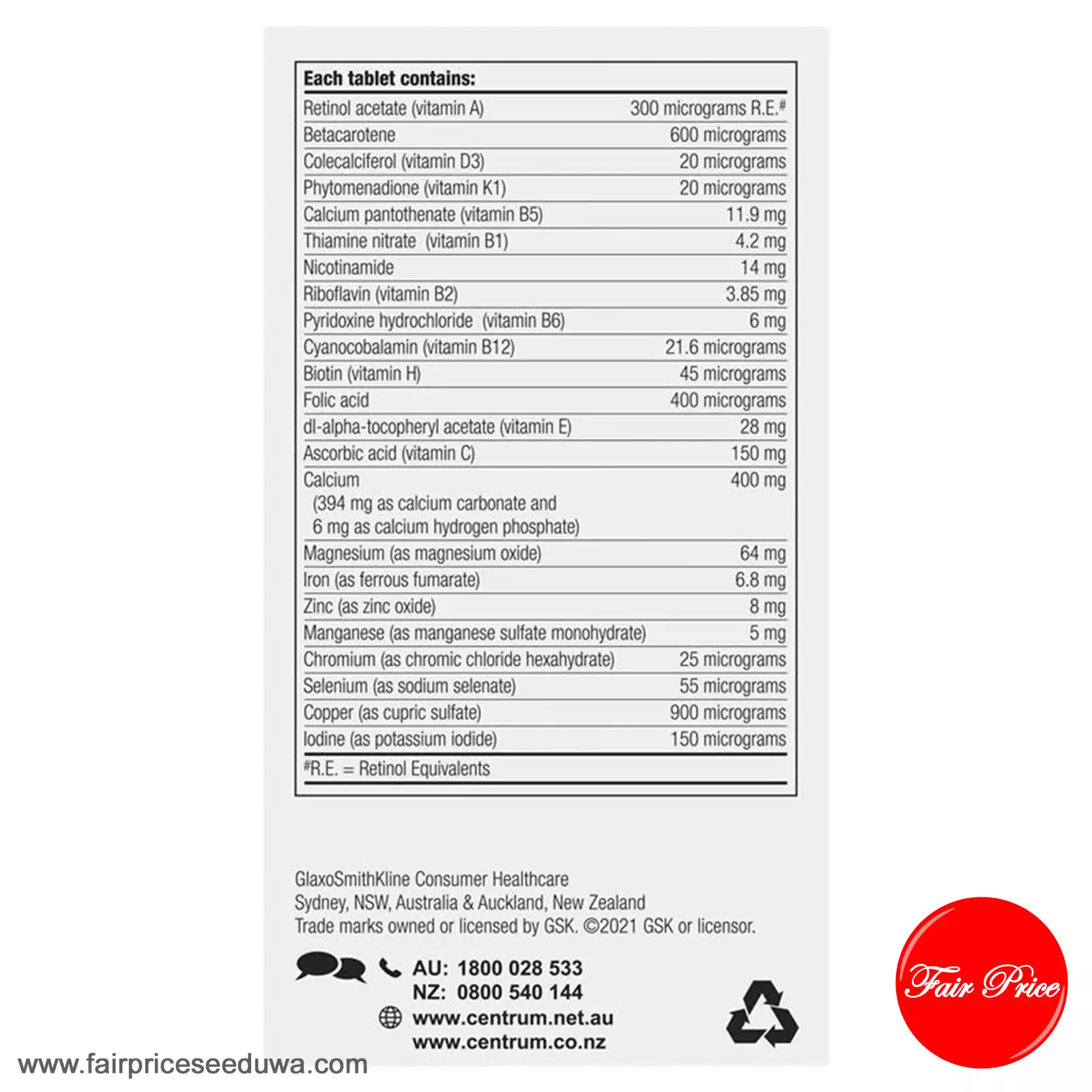 Centrum For Women 90 Tablets Exclusive Size - Image 4