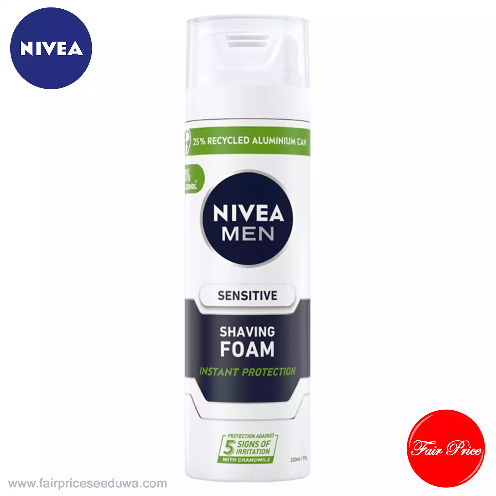 NIVEA Men Sensitive Shaving Foam Instant Protection 200ml - Image 2