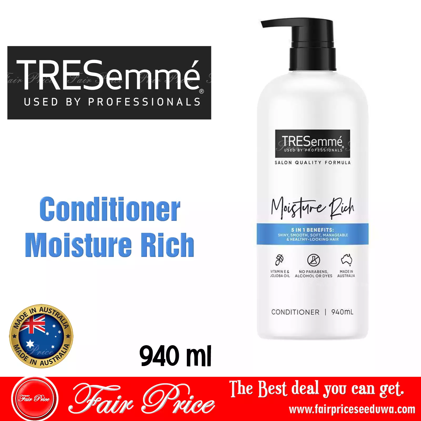 Tresemme Conditioner Moisture Rich 940ml