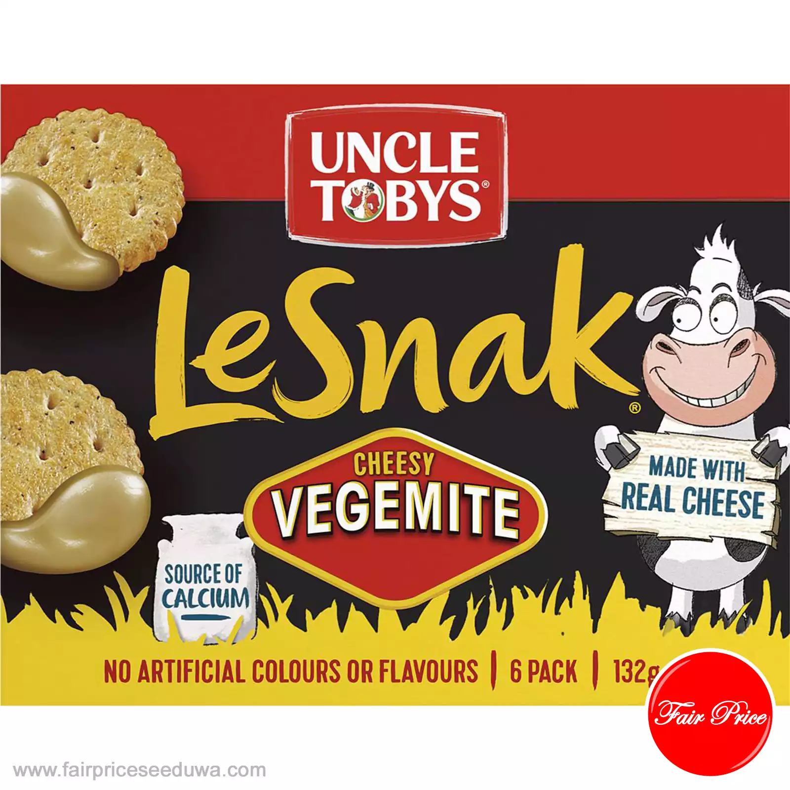 Uncle Tobys Le Snak Vegemite 6 Pack - Image 3