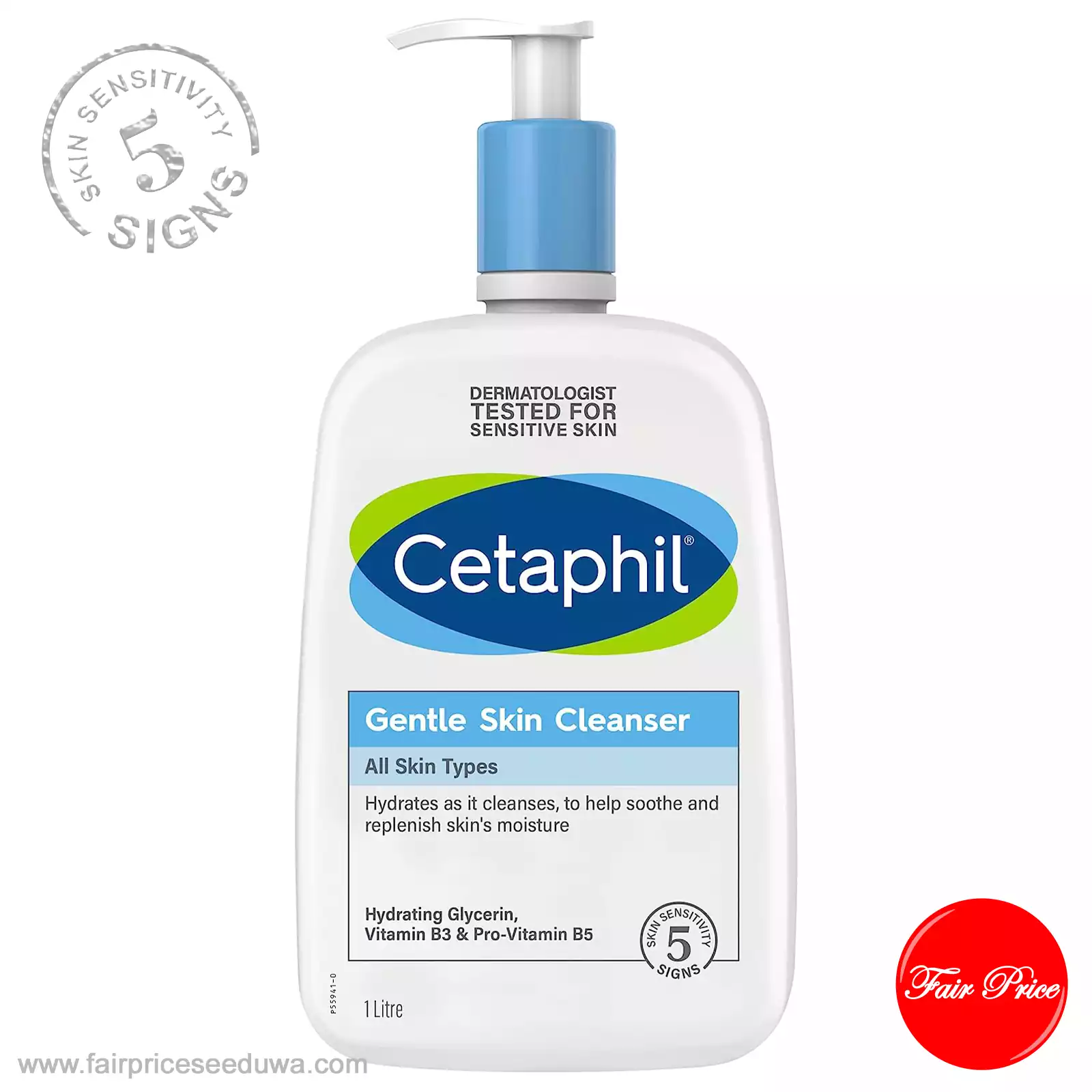 Cetaphil Gentle Skin Cleanser 1L - Image 2