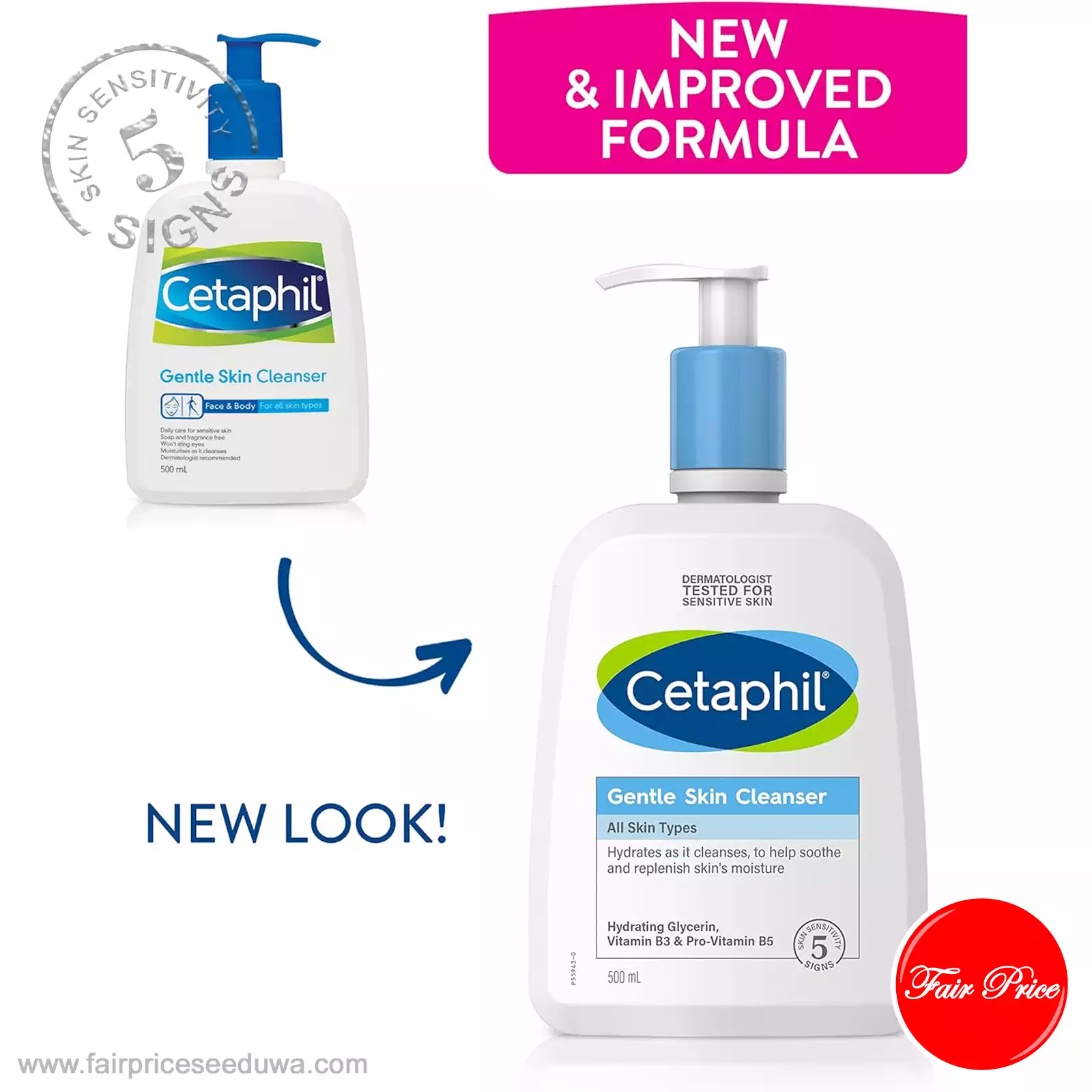 Cetaphil Gentle Skin Cleanser 1L - Image 4