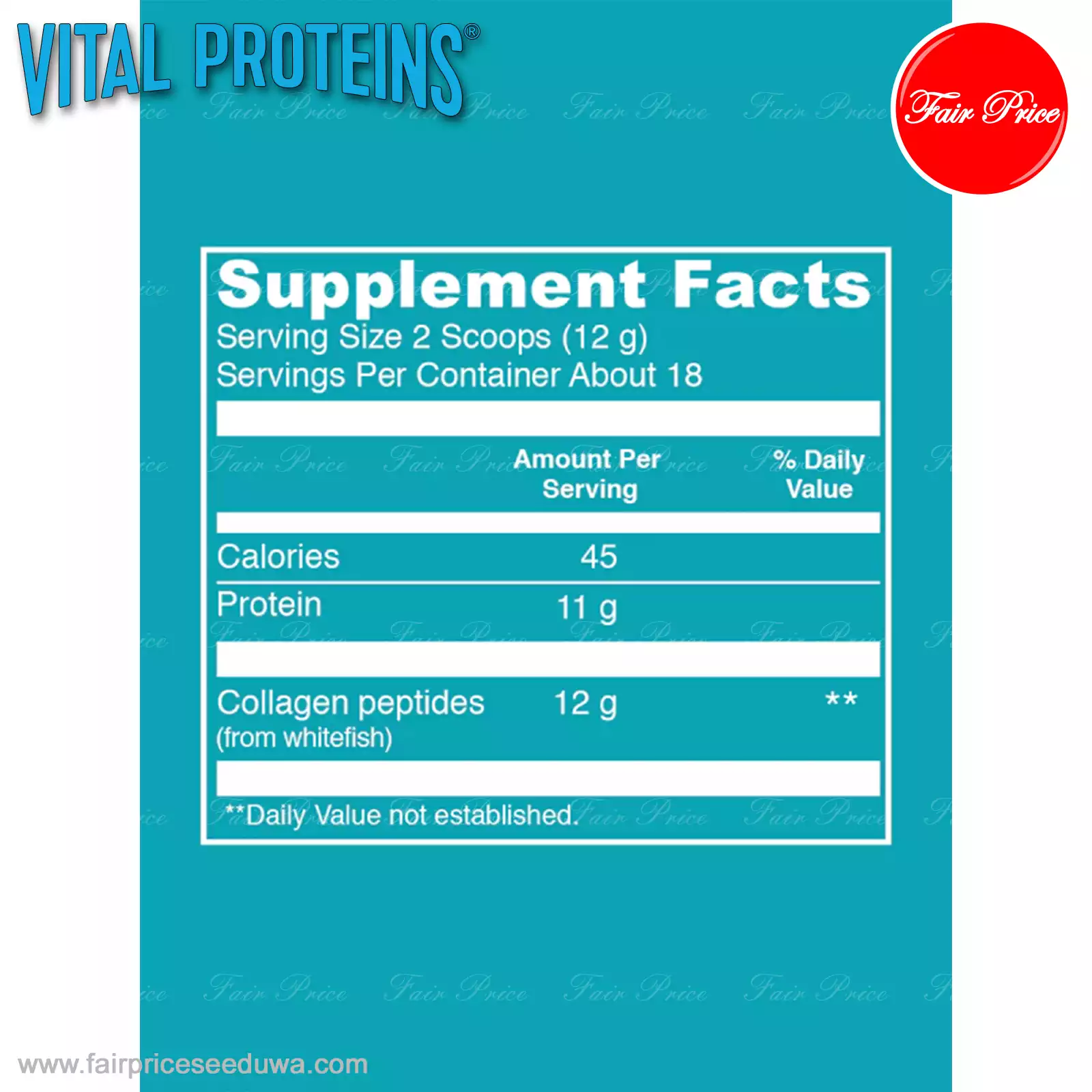 Vital Proteins Marine Collagen Unflavoured 221g - Image 3