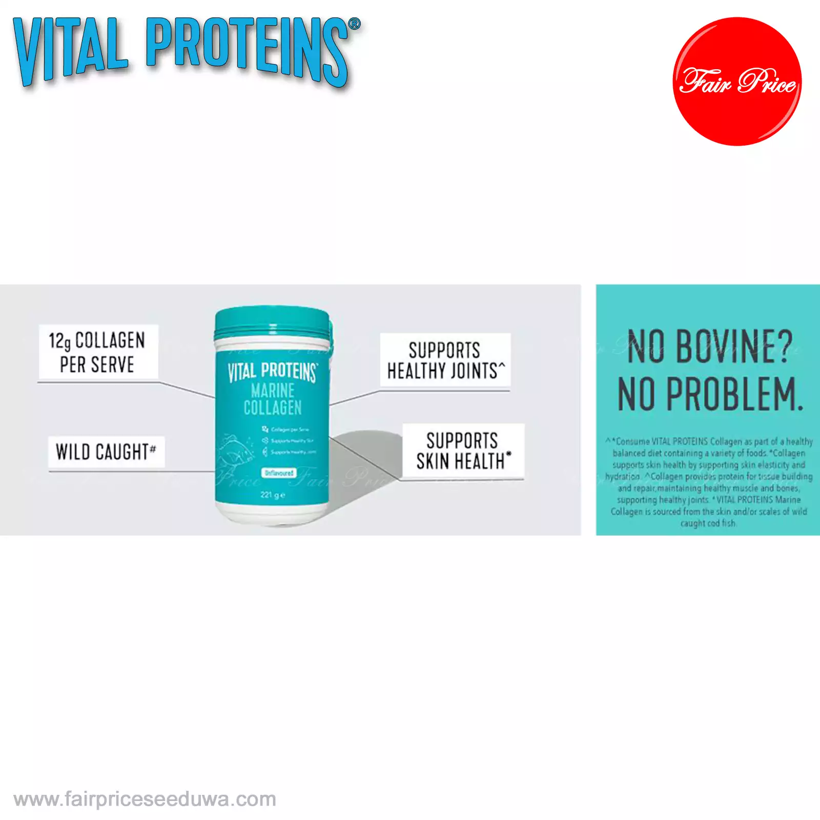 Vital Proteins Marine Collagen Unflavoured 221g - Image 8