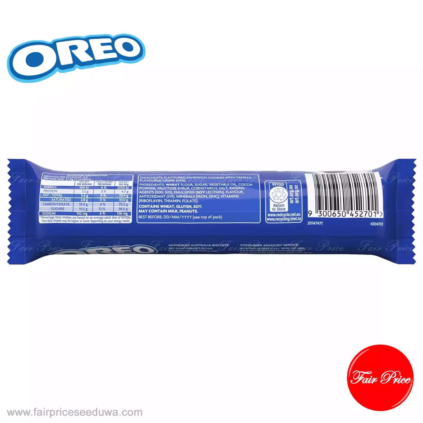 Oreo Original Cookies 128g - Image 3