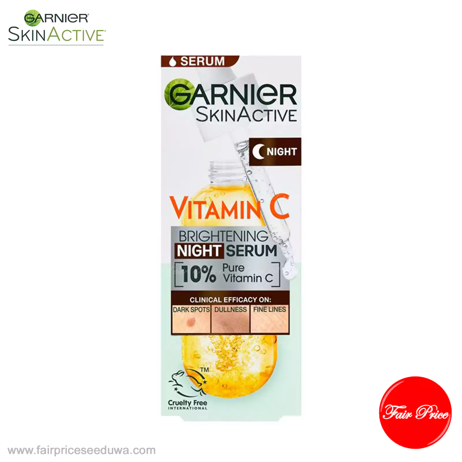 Garnier Skin Active Vitamin C Brightening Night Serum 30ml - Image 7