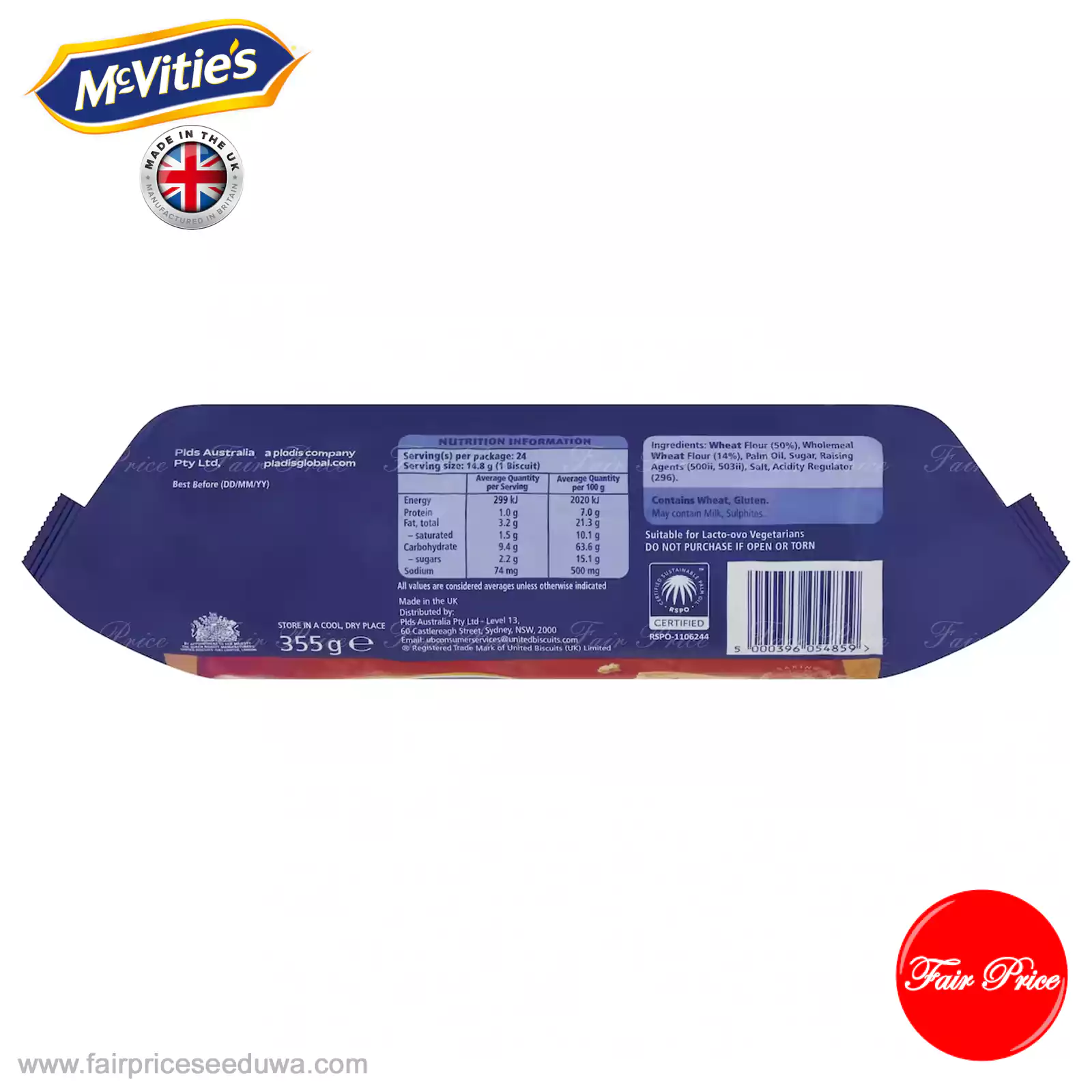 Mcvitie's Digestives Original 355g - Image 3