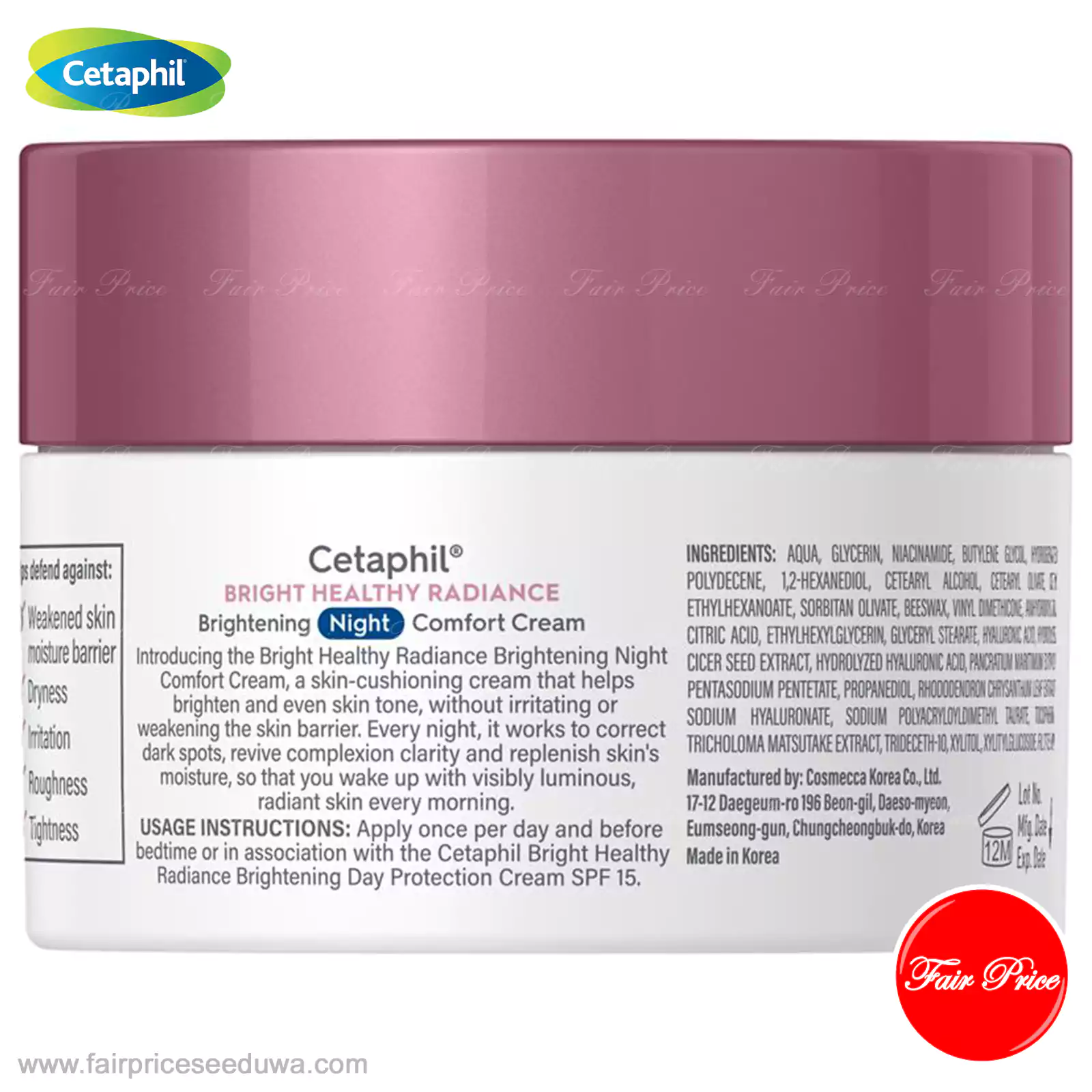 Cetaphil Bright Healthy Radiance Brightening Night Comfort Cream 50g - Image 3