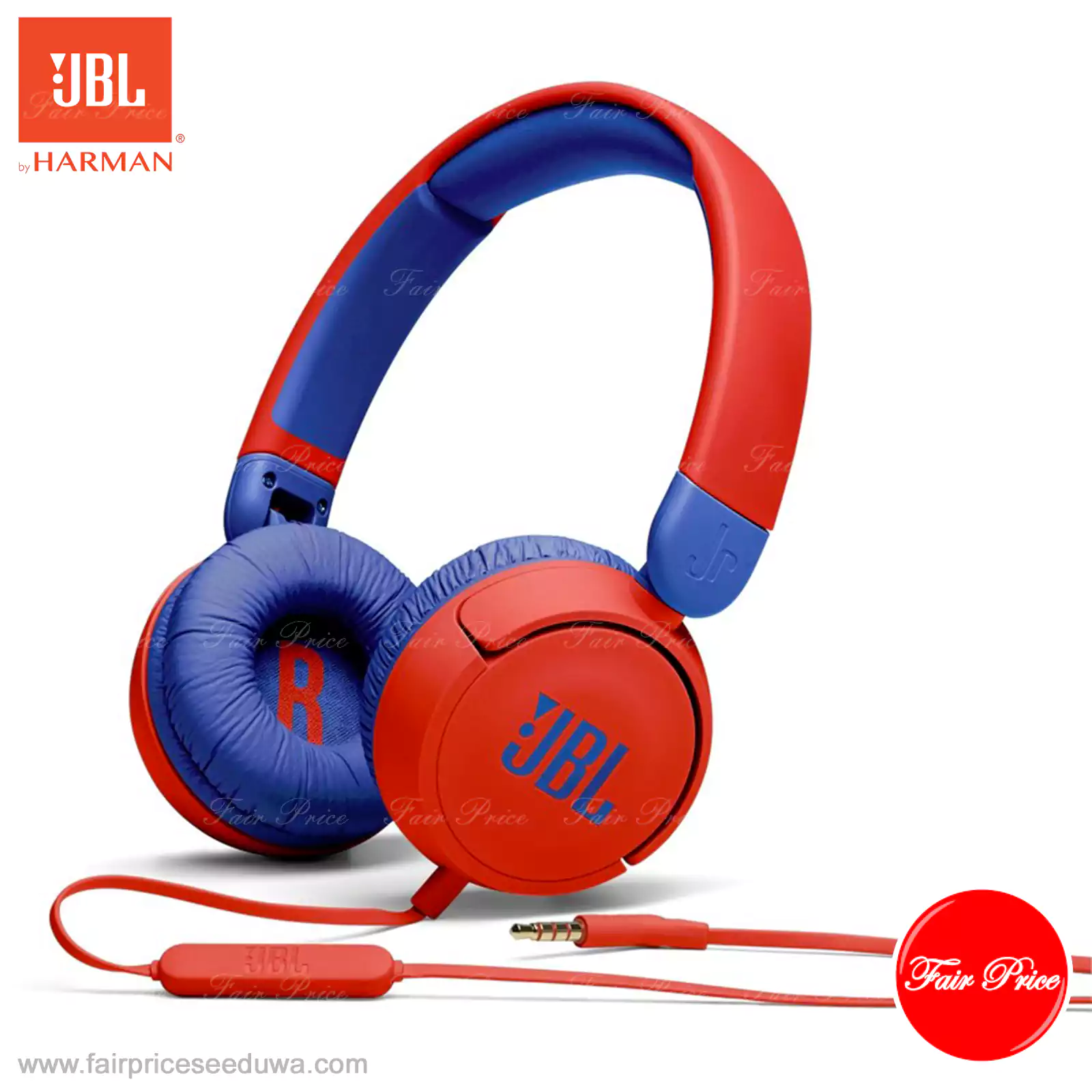 JBL JR310 Kids on-ear Headphones - Red - Image 2