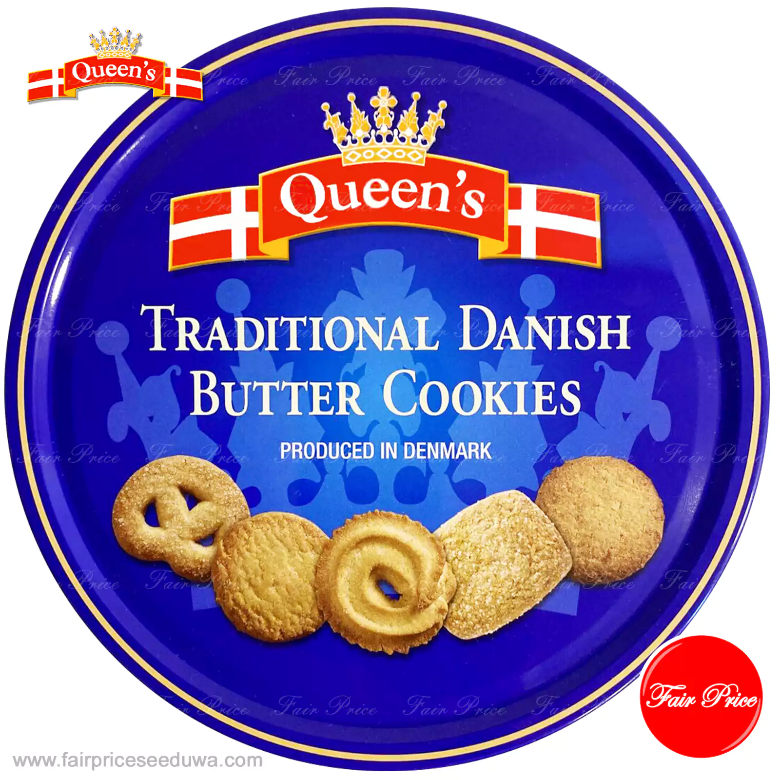 Queens Traditional Danish Butter Cookies 454g - Image 2