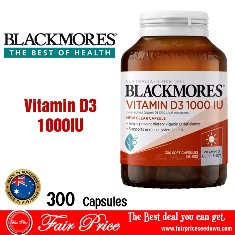 Blackmores Vitamin D3 1000IU 300 Capsules