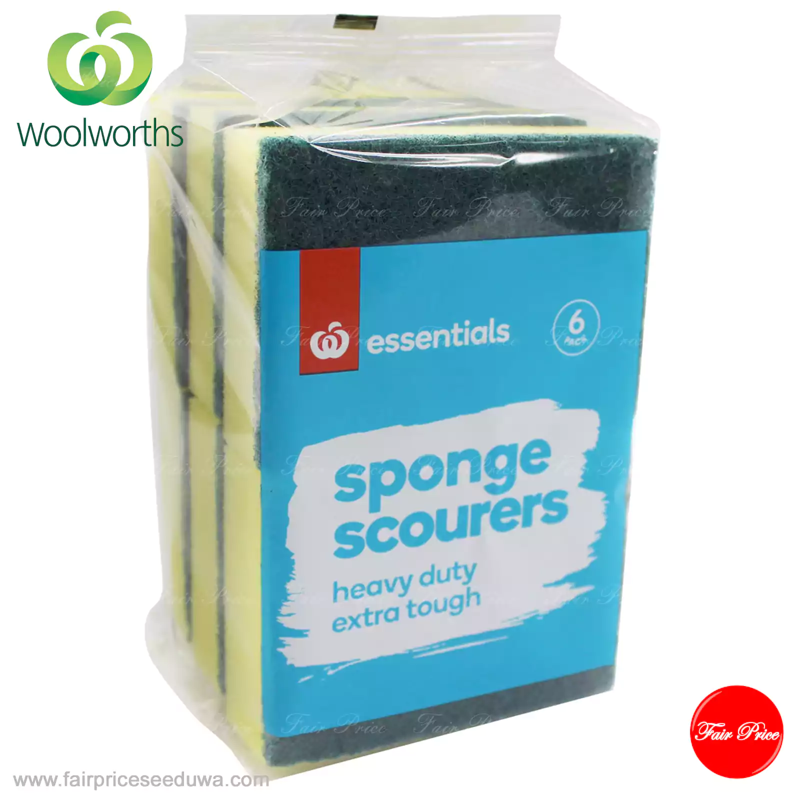 Essentials Sponge Scourer 6 Pack - Image 2