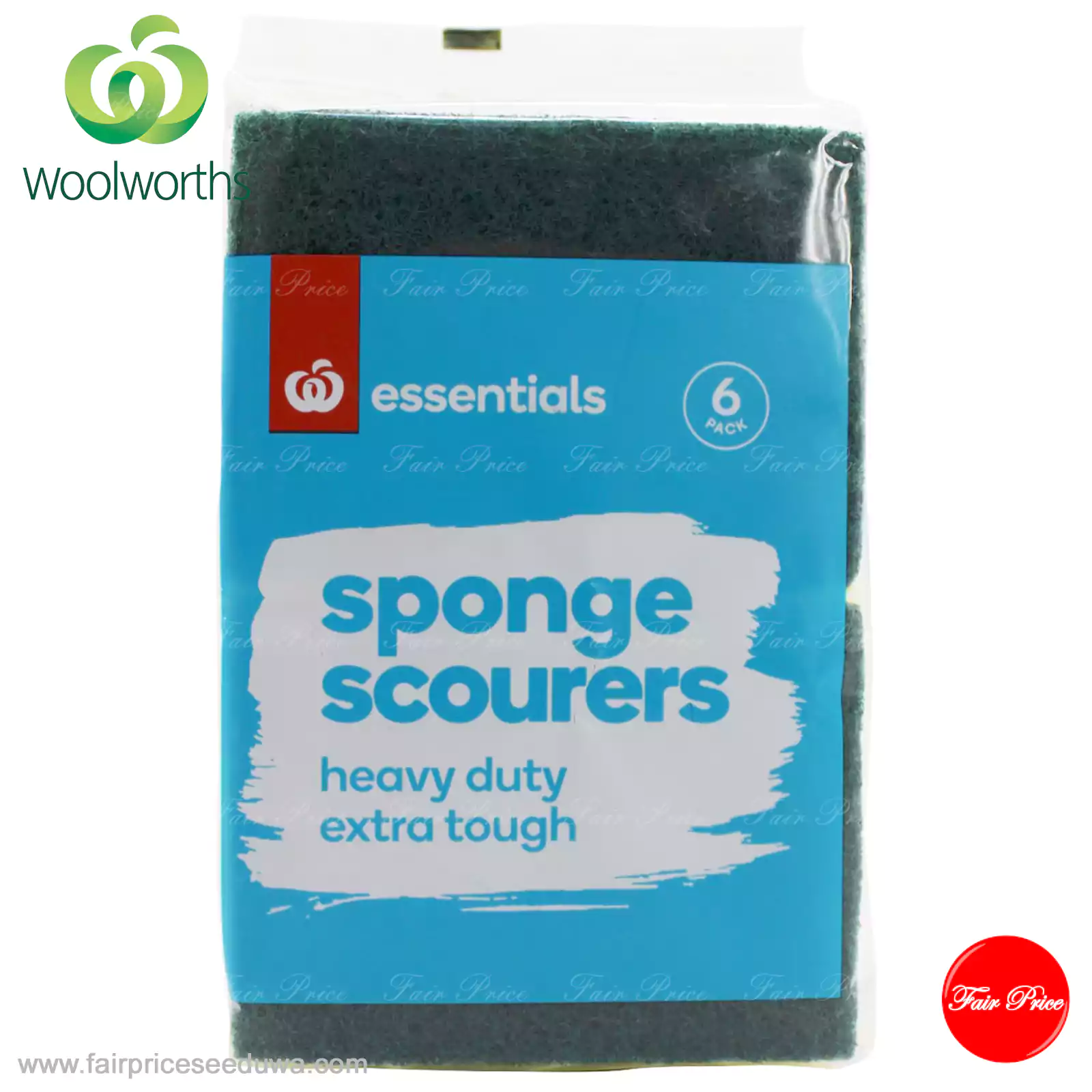 Essentials Sponge Scourer 6 Pack - Image 3