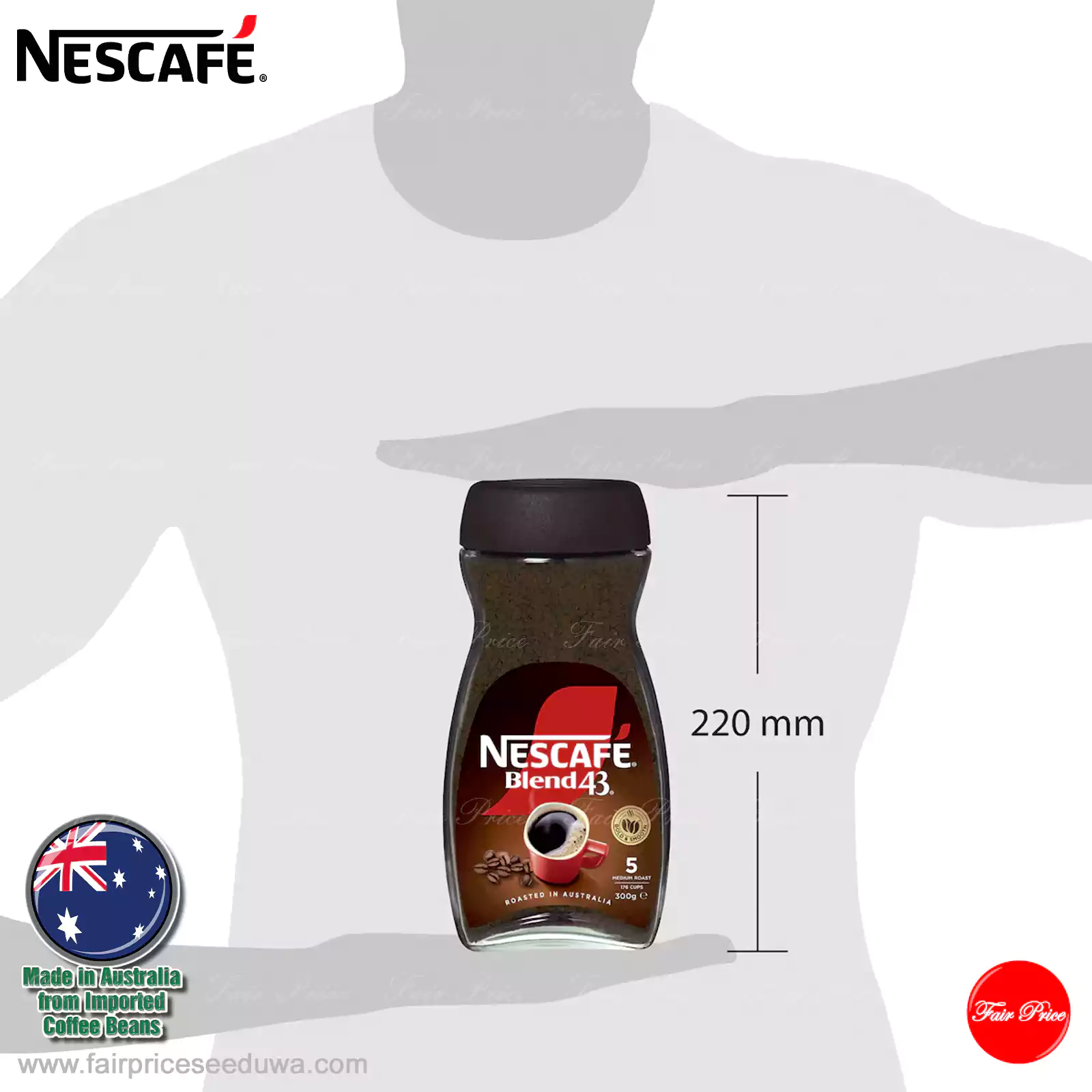 Nescafe Blend 43 Instant Coffee 300g - Image 4