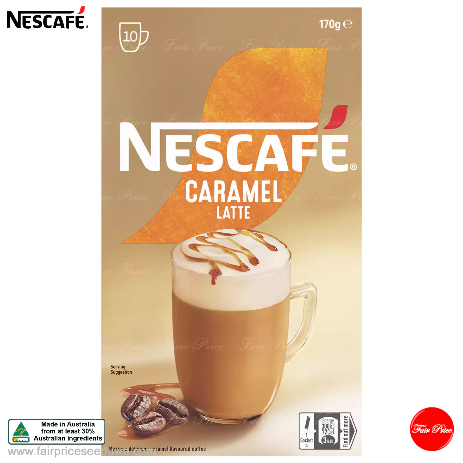 Nescafe Caramel Latte Coffee Sachets 10 Packs - Image 3