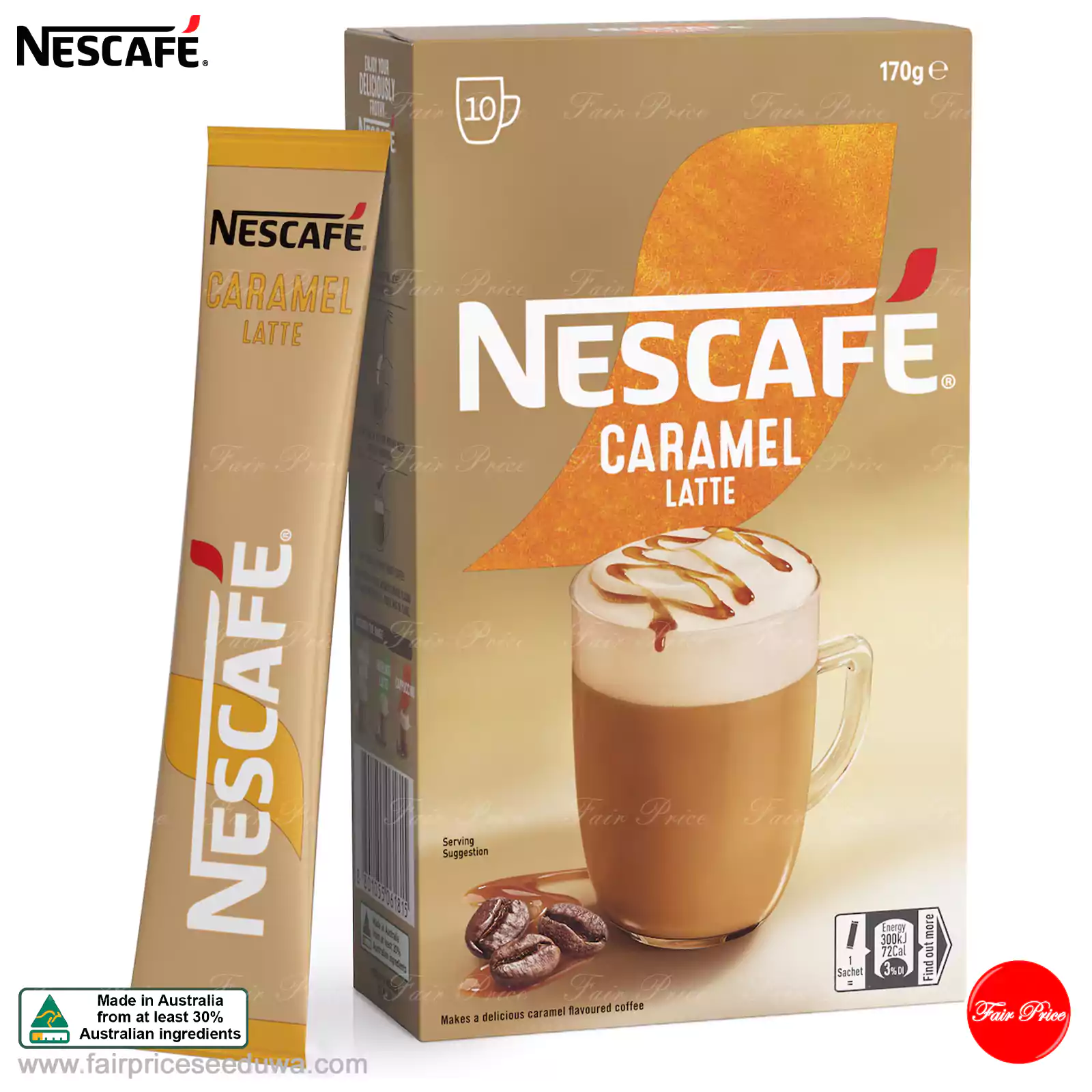 Nescafe Caramel Latte Coffee Sachets 10 Packs - Image 6