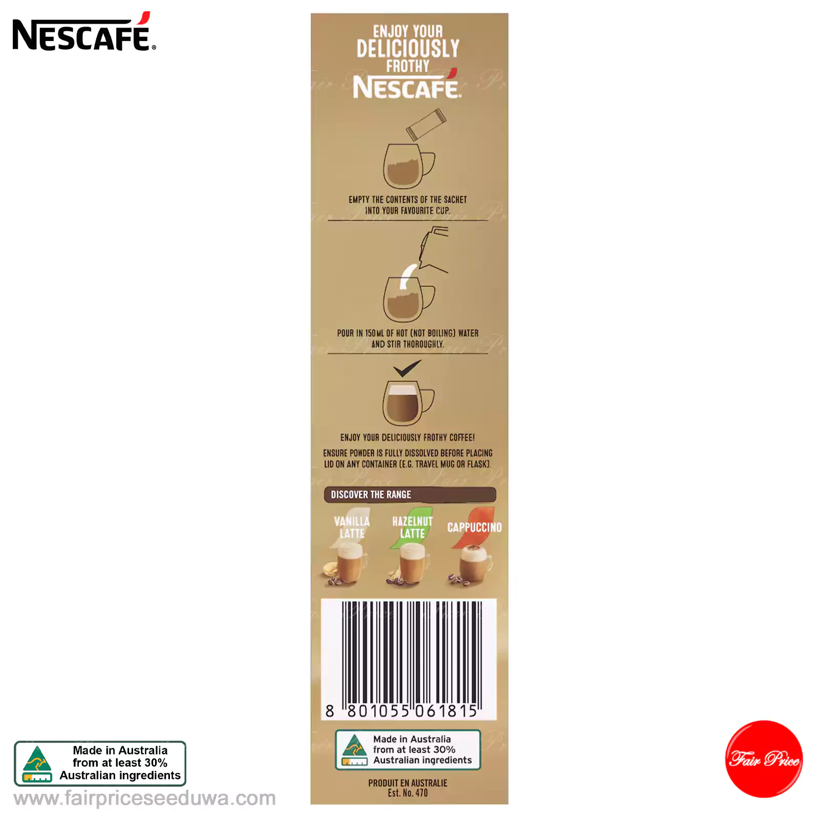 Nescafe Caramel Latte Coffee Sachets 10 Packs - Image 7