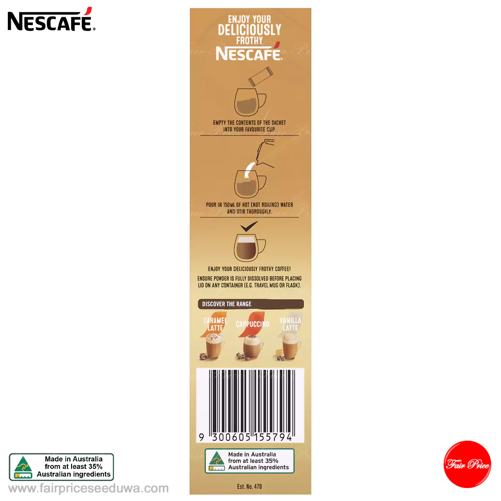 Nescafe White Chocolate Mocha Tim Tam Coffee Sachets 8 pack - Image 7