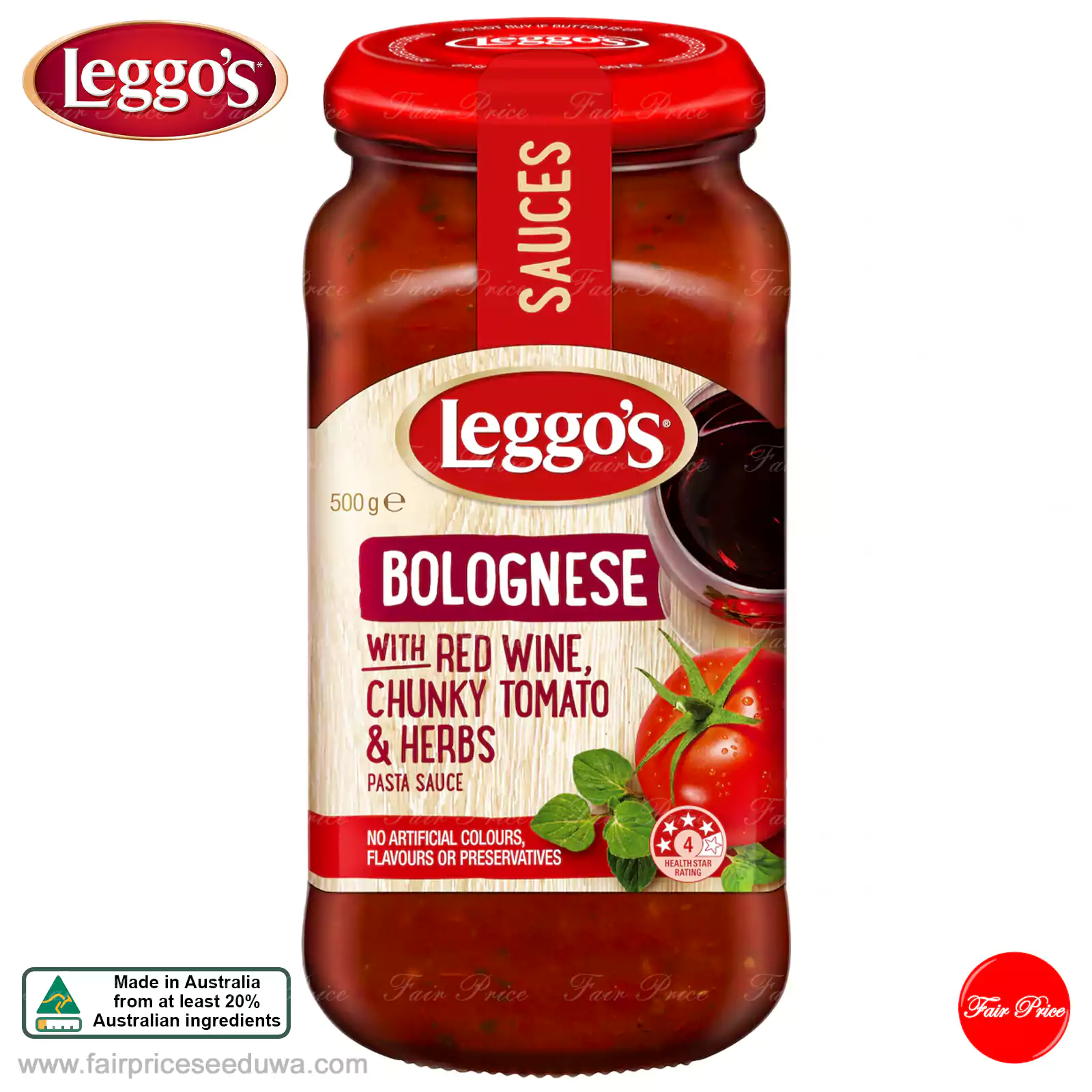 Leggos Red Wine Bolognese With Chunky Tomato & Herbs Pasta Sauce 500g - Image 2