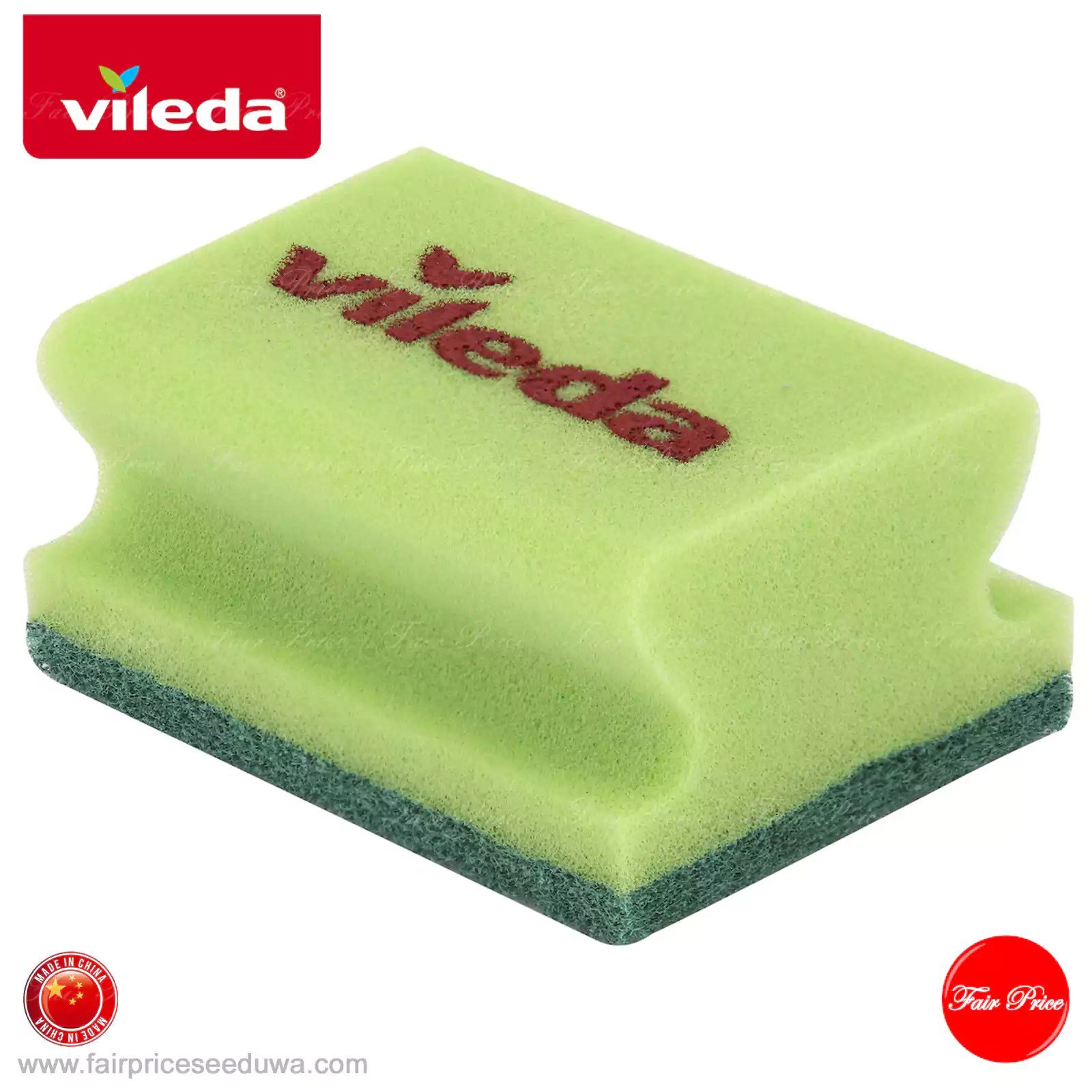 Vileda Glitzi Heavy Duty Foam Sponge Scourer 2 Pack - Image 7
