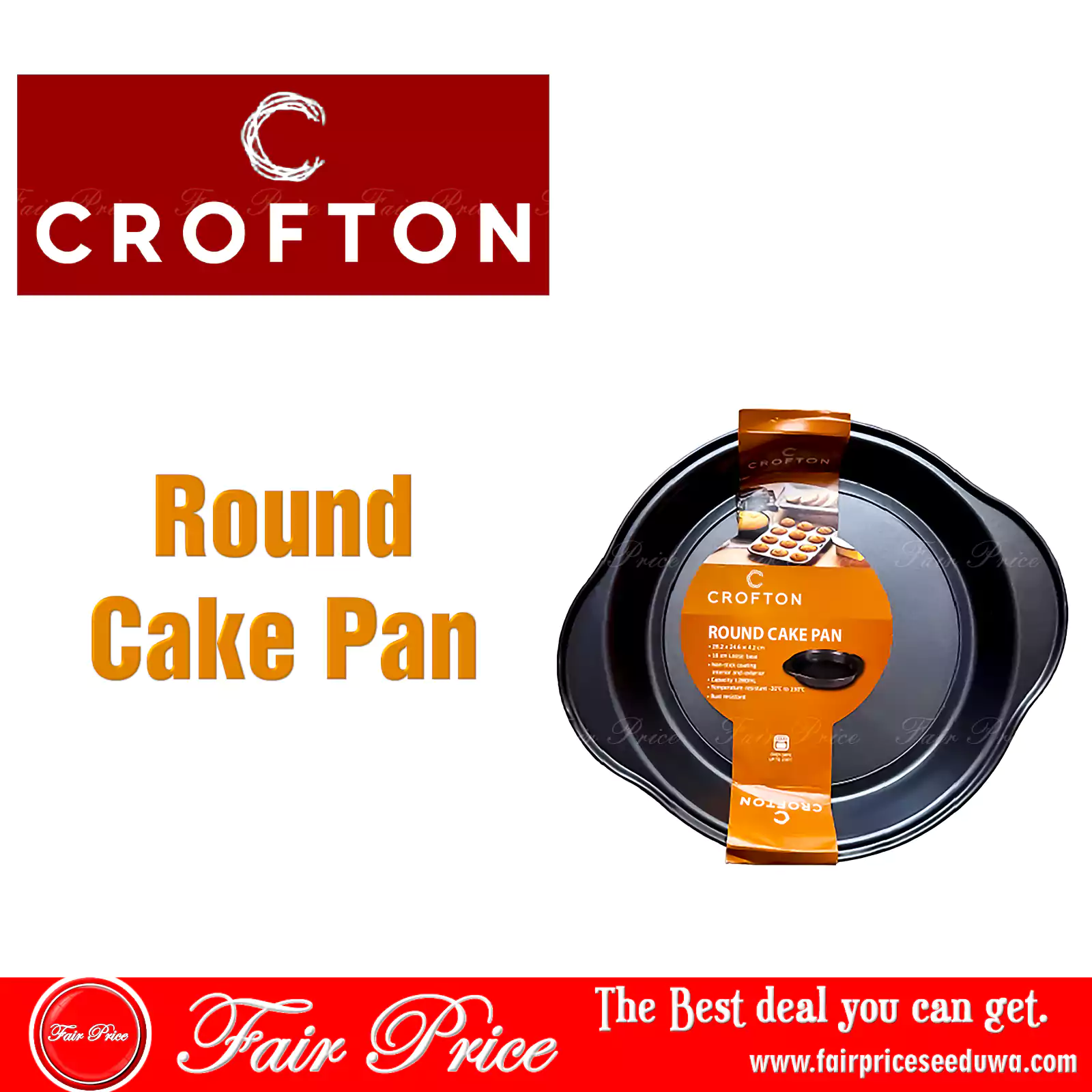 Crofton Round Cake Pan (18cm loose base)