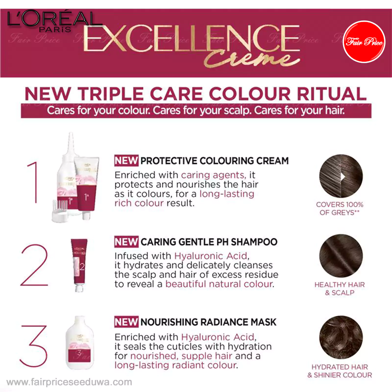 Loreal Excellence Creme 4 Dark Brown Hair Colour - Image 5