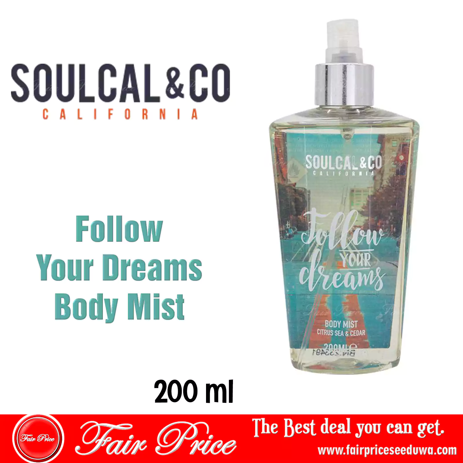 SoulCal & Co Follow Your Dreams Body Mist 200ml