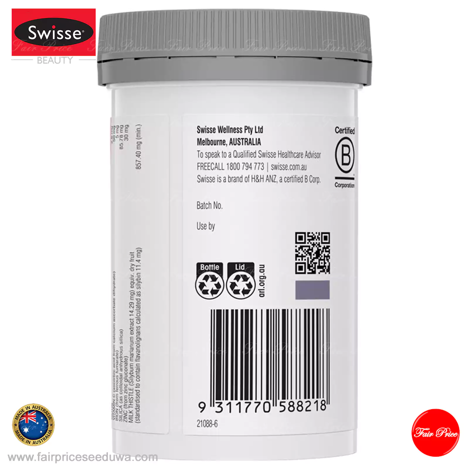 Swisse Ultiboost Hair Skin Nails+ 100 Tablets - Image 4