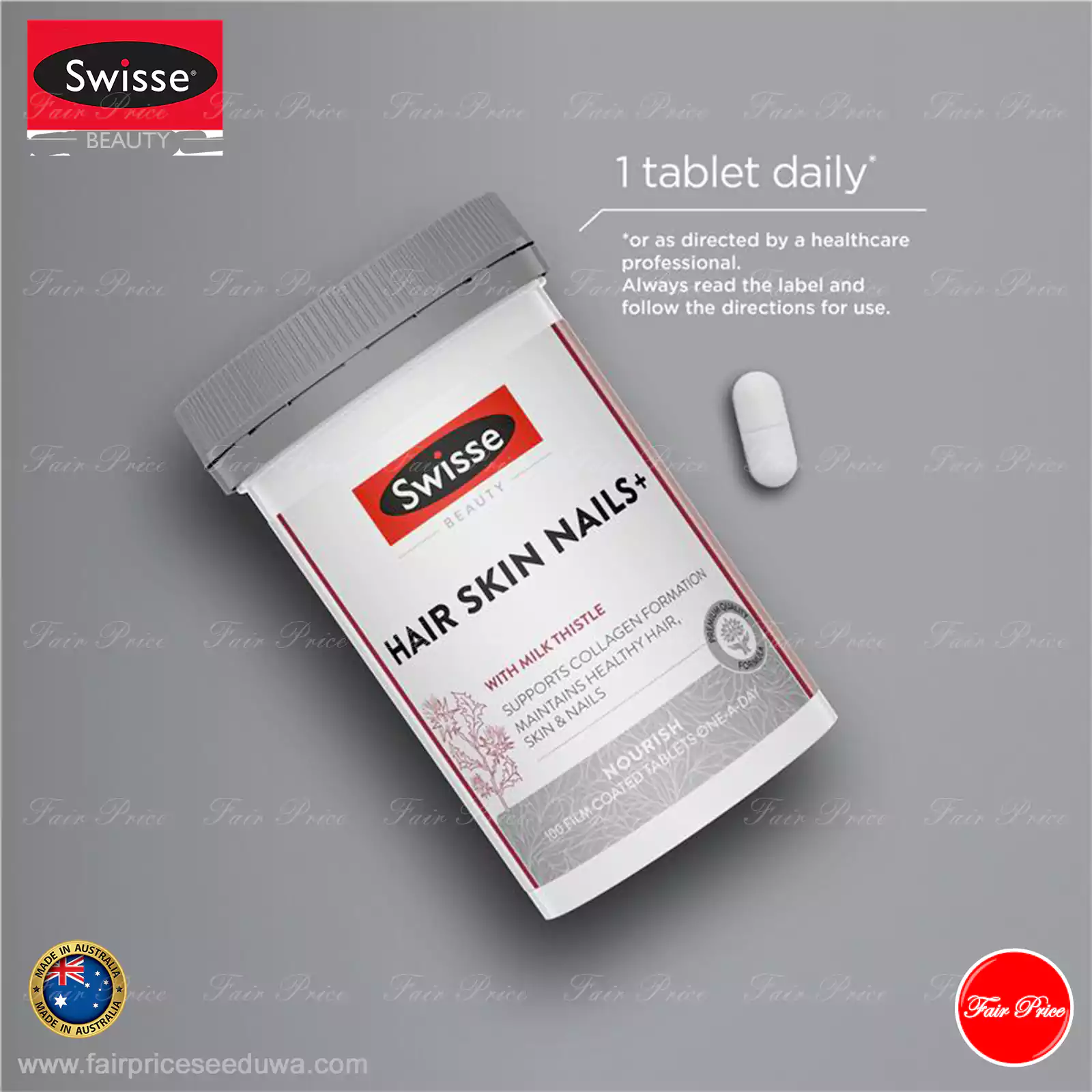 Swisse Ultiboost Hair Skin Nails+ 100 Tablets - Image 6