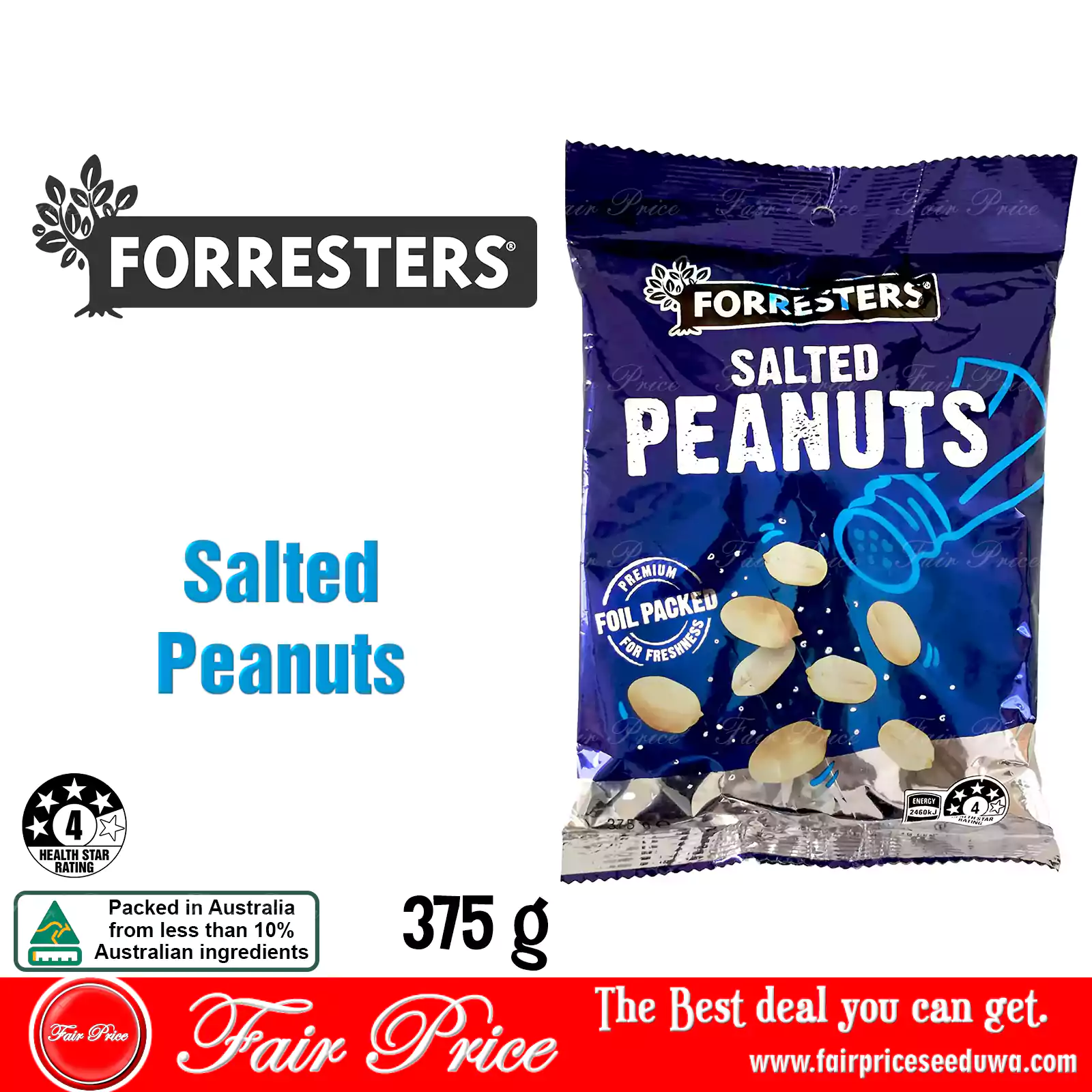 Forresters Salted Peanuts 375g