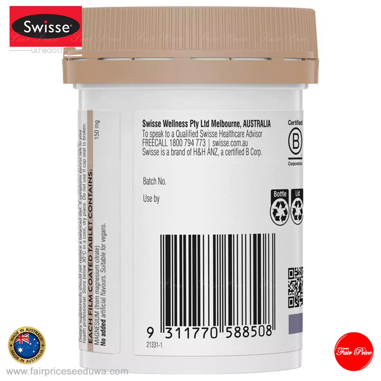 Swisse Ultiboost Magnesium 60 Tablets - Image 4